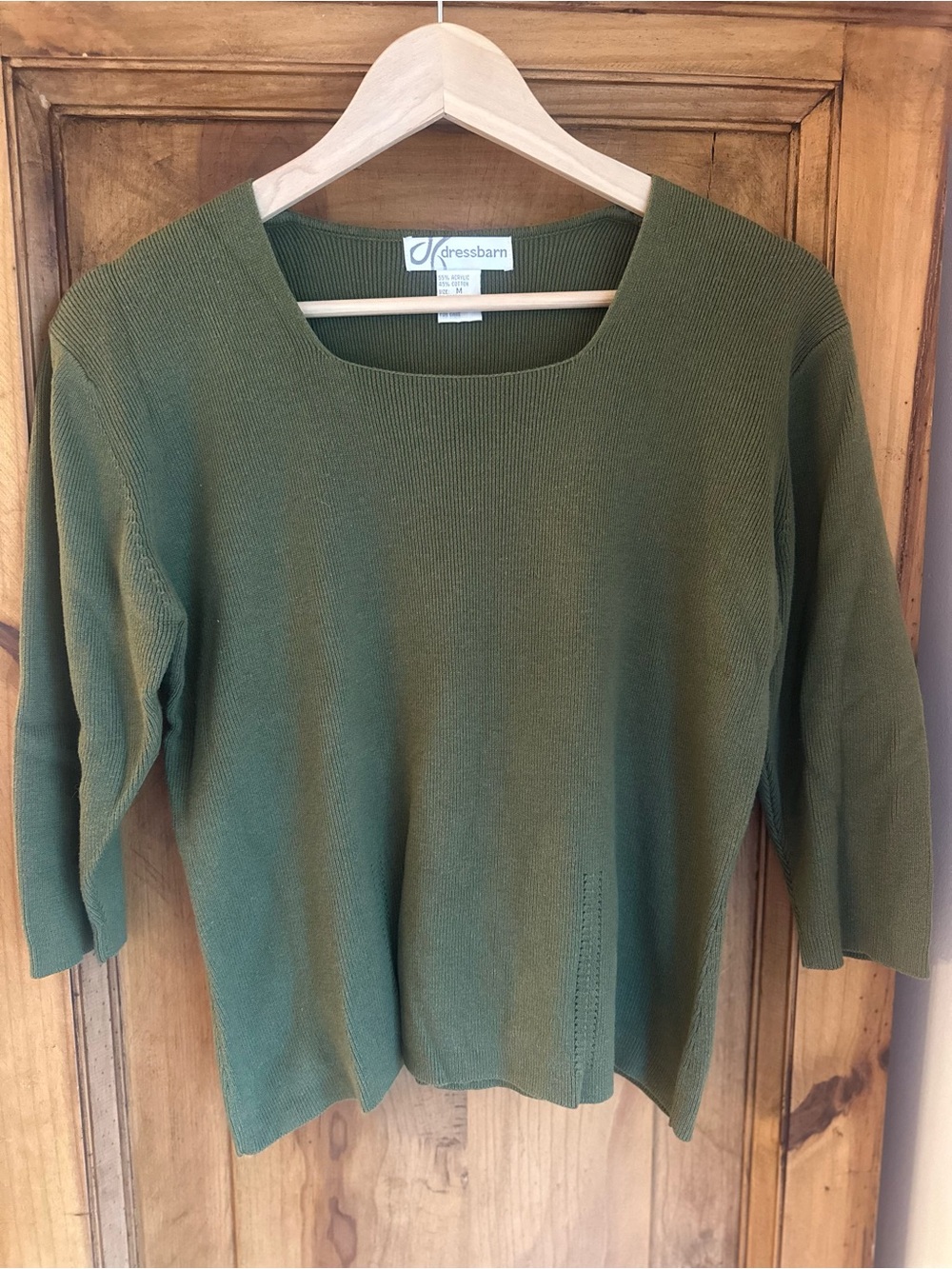 Dressbarn Olive Green Women's Sweater Top Medium
